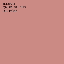 #CC8A84 - Old Rose Color Image